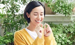 治療中も目立たない